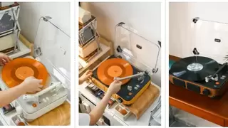 Syitren赛塔林T400 一体式便携黑胶唱机，为年轻人打造的入门级新选择