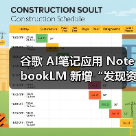 谷歌 AI笔记应用 NotebookLM 新增“发现资料”功能，可自动检索相关网络资源