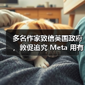 多名作家致信英国政府，敦促追究 Meta 用有版权书籍训练 AI 的侵权责任