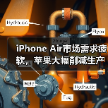 iPhone Air市场需求疲软，苹果大幅削减生产订单