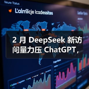 2 月 DeepSeek 新访问量力压 ChatGPT，增长势头强劲（图4）