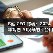 B站 CEO 陈睿：2024 年观看 AI视频的平台用户超八成是 95 后（图4）