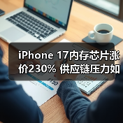 iPhone 17内存芯片涨价230% 供应链压力如何破局？