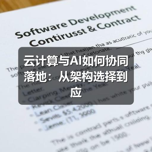 云计算与AI如何协同落地:从架构选择到应用实践
