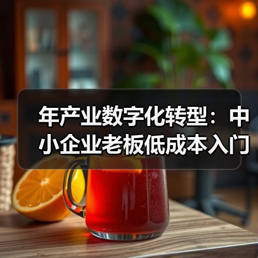 年产业数字化转型：中小企业老板低成本入门路径分析