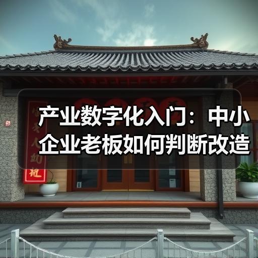 产业数字化入门：中小企业老板如何判断改造优先级