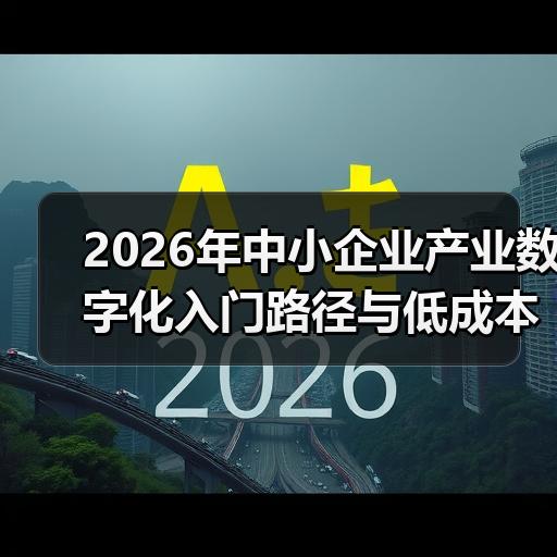 2026年中小企业产业数字化入门路径与低成本落地方法