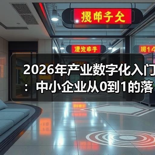 2026年产业数字化入门：中小企业从0到1的落地路径拆解